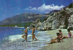 Postkarte 1989 »Në Dhërmi"