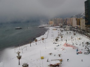 Schnee in Durrës