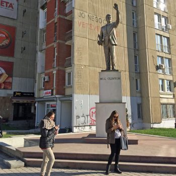 Statue für Bill Clinton in Prishtina